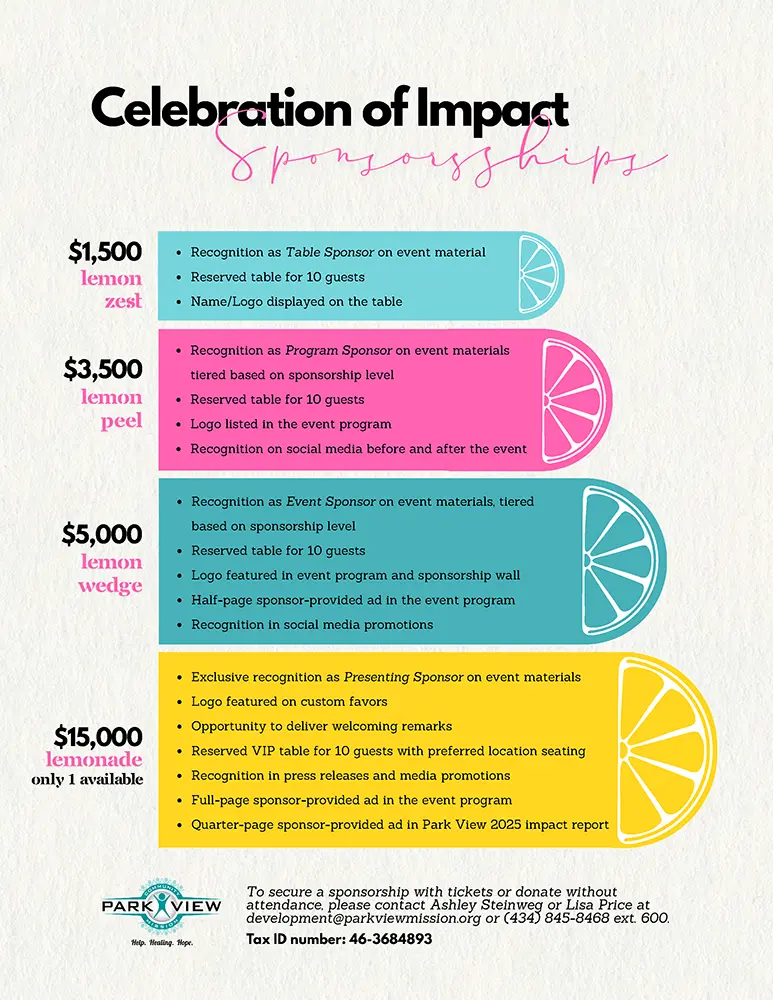 Celebration of Impact Sponsorships